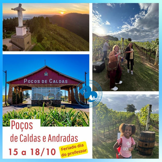 Poços de Caldas - MG de 15 a 18/10/2026 - Excursão