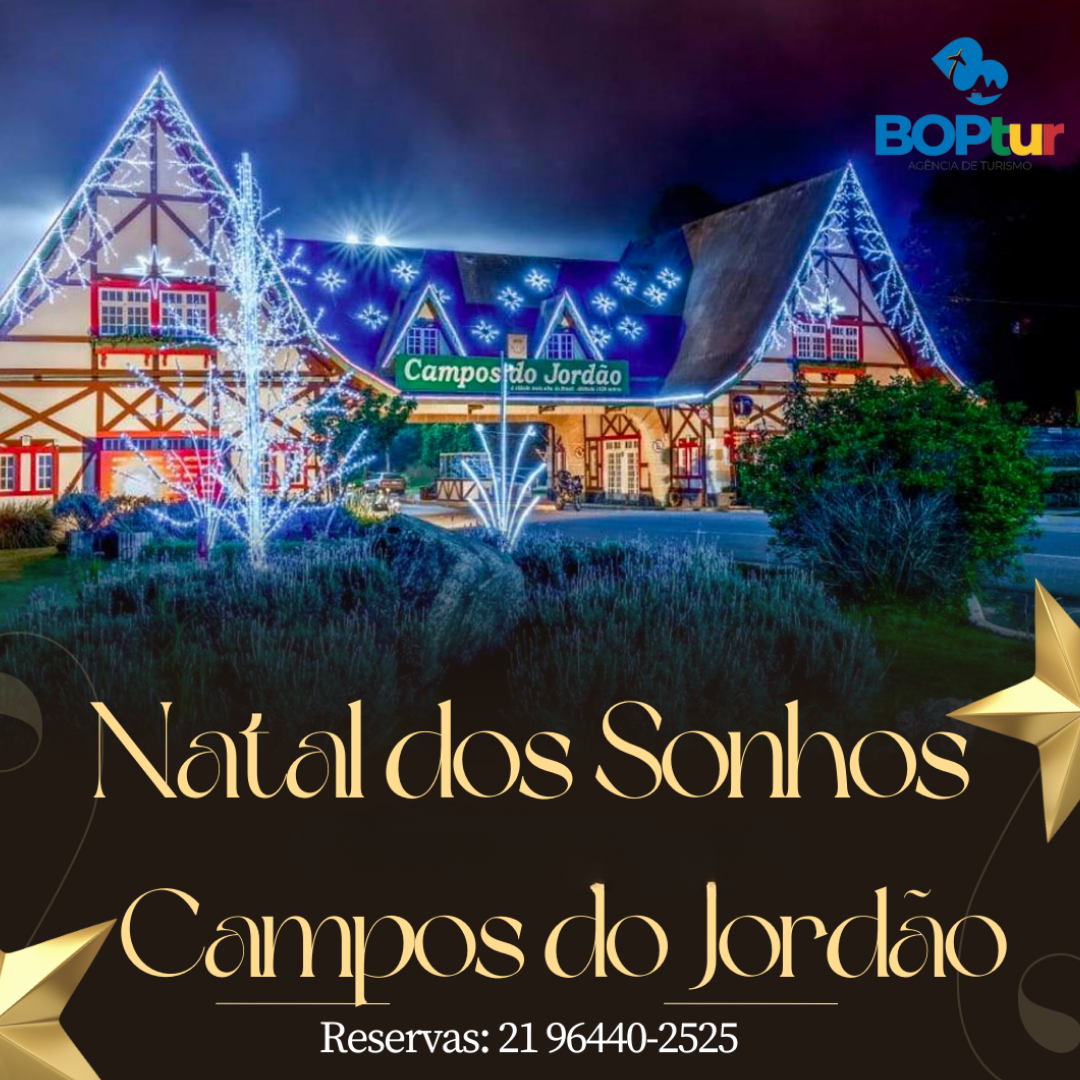 Natal dos sonhos em Campos do Jordão De 19 a 21/12/2025 (Sexta a domingo)