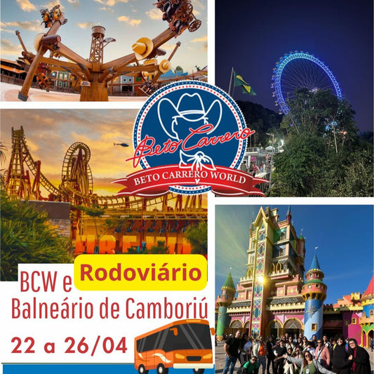 Beto Carrero World 22 a 26 de abril 2026 - Excursão Rodoviária